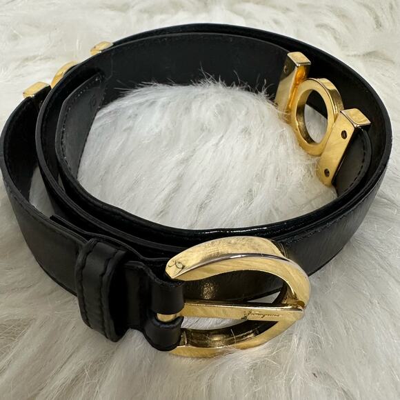 Salvatore Ferragamo‎ Black Leather Belt main image 9